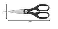 WUSTHOF - Keukenschaar - Huishoudschaar zwart 21cm - thumbnail