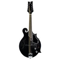 Ortega RMFE40SBK F-Style Series Mandolin Black elektrisch-akoestische F-stijl mandoline met gigbag - thumbnail