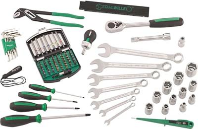 Stahlwille 97830700 STW L-BoXX Basisset Gereedschapskist (gevuld) ABS kunststof Zwart, Groen Stahlwille 97830700 STW L-BoXX Basisset Gereedschapskist (gevuld) ABS kunststof Zwart, Groen