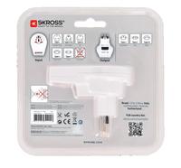 SKROSS | 1.500270 | World to CH Italy Brasil | International World Travel Adapter naar Zwitserland, Brazilië, Italië. Spanning en vermogen: 100V - 1000W / 250V – 2500W. - thumbnail