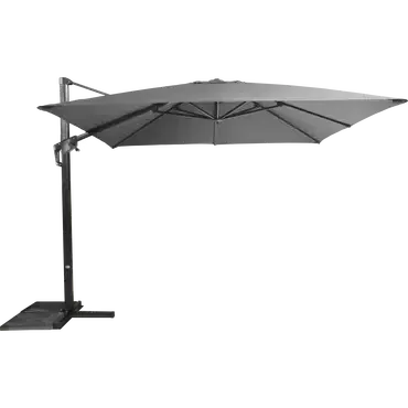 Zweefparasol Virgo Antraciet zonder volant 3x3mtr Lesli Living