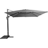 Zweefparasol Virgo Antraciet zonder volant 3x3mtr Lesli Living - thumbnail