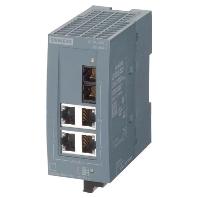 SCALANCE XB004-1, unmanaged switch, 4x RJ45, 1x multimode SC