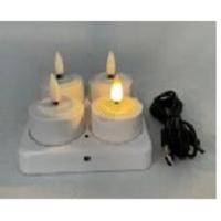 Home & Styling Theelichten oplader met 4 led voor usb - thumbnail