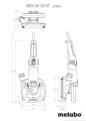 Metabo RSEV 19-125 RT (603825710) RENOVATIESLIJPERS - 603825710 Metabo RSEV 19-125 RT (603825710) RENOVATIESLIJPERS - 603825710