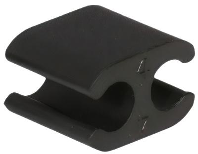Elvedes kabelclips duo 4,1+4,1mm zwart (50st)