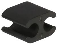 Elvedes kabelclips duo pvc 4,1 mm + 4,1 mm zwart (50 stuks) - thumbnail