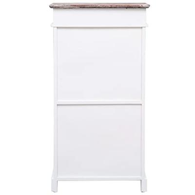 VidaXL Schoenenkast 50x28x98 cm paulowniahout bruin VidaXL Schoenenkast 50x28x98 cm paulowniahout bruin