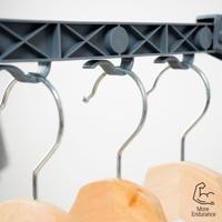 Inklapbaar verticaal kledingdroogrek op wielen InnovaGoods 24 Stangen (Refurbished B) - thumbnail