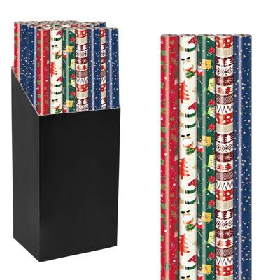 Geschenkpapier Kerst Mix, 70 cm x 2 m, geassorteerde kleuren