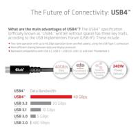 Club3D USB4 Gen 3x2 40Gbps 240W USB Type-C 3m - thumbnail
