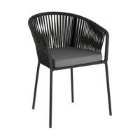 Kave Home Tuinstoel 'Yanet', kleur Zwart - thumbnail