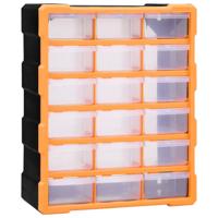 Organiser met 18 medium lades 38x16x47 cm - thumbnail