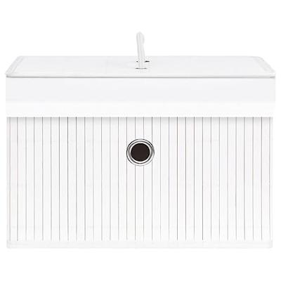 VidaXL Opbergboxen 4 st bamboe wit