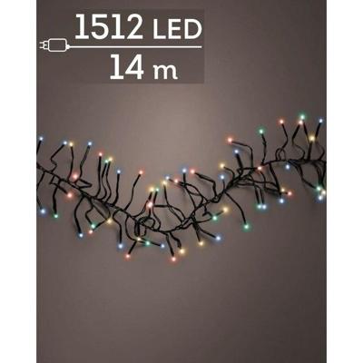 Lumineo clusterverlichting 13,5m - 1512l Twinkle Multi - binnen/ buiten