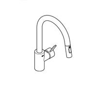 GROHE Eurosmart Cosmopolitan Keukenkraan - uittrekbare uitloop - 2 straalsoorten - chroom 31481001 - thumbnail