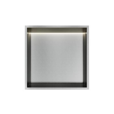 Hotbath &More Inbouwnis - 30 x 30 x 10 cm - met LED-verlichting - RVS 316 - V01