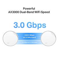 TP-Link DECO X50-POE(1-PACK) mesh-wifi-systeem Dual-band (2.4 GHz / 5 GHz) Wi-Fi 6 (802.11ax) Wit 3 - thumbnail