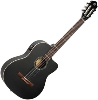 Ortega Family Series RCE125SN-SBK elektrisch-akoestische klassieke gitaar met gigbag