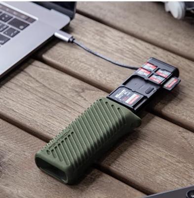 Pgytech CreateMate High-speed Cardreader en oerdegelijke case in 1 - Zwart