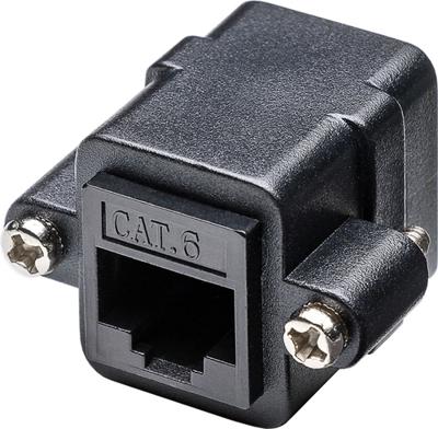 RJ45 CAT-6 Koppelstuk - Netwerk Verlengstuk Ethernet - Zwart RJ45 CAT-6 Koppelstuk - Netwerk Verlengstuk Ethernet - Zwart