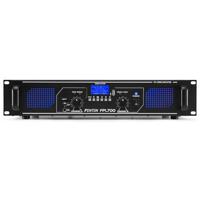 Fenton FPL700 digitale versterker - 2 x 350 watt, Bluetooth-functie, geïntegreerde mediaspeler, USB-poort, SD-slot, LED-effect, klasse D digitale versterker, rackmontage, incl. Afstandsbediening - thumbnail