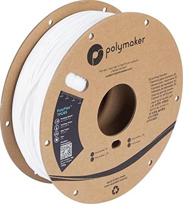 Polymaker PD01002 PolyFlex TPU-95A Filament TPU Flexibel 1.75 mm 750 g Wit 1 stuk(s) Polymaker PD01002 PolyFlex TPU-95A Filament TPU Flexibel 1.75 mm 750 g Wit 1 stuk(s)