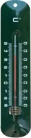 Muurthermometer metaal groen h30cm - thumbnail