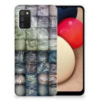 Silicone Back Cover Samsung Galaxy A02s Spijkerbroeken - thumbnail
