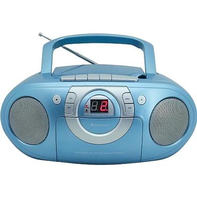 Soundmaster SCD5100BL radio cassettespeler met cd-speler in blauw