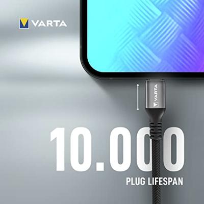 Varta 57936101111 USB-kabel USB 3.1 Gen1 USB-C stekker 2.00 m Meerdere kleuren Met USB Varta 57936101111 USB-kabel USB 3.1 Gen1 USB-C stekker 2.00 m Meerdere kleuren Met USB