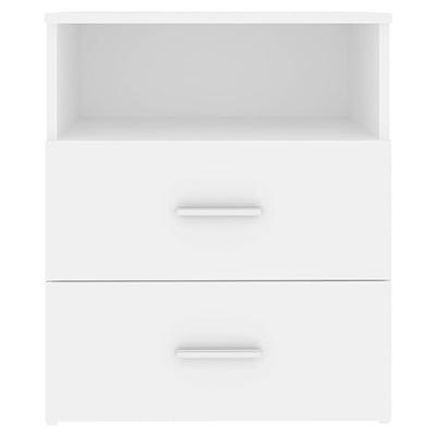 Nachtkastjes 2 st 50x32x60 cm wit