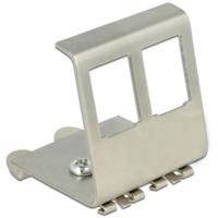 Delock Keystone metalen houder 2 poorten voor DIN-rail - thumbnail