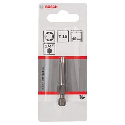 Bosch Accessoires Bit extra-hard T15, 49 mm 1st - 2607001634 Bosch Accessoires Bit extra-hard T15, 49 mm 1st - 2607001634