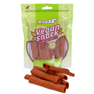 Braaaf VEGAN snack pompoen stick 80 g