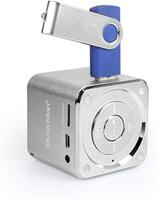 Mini-luidspreker Technaxx MusicMan Mini AUX, SD, USB Zilver - thumbnail