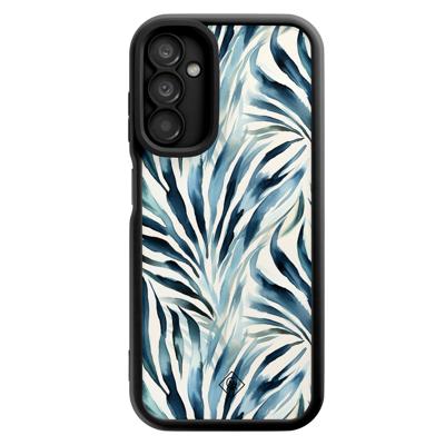 Samsung Galaxy A14 zwarte case - Japandi waves