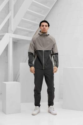 Reprimo Vortex Windbreaker Trainingspak Heren Lichtgrijs/Donkergrijs - Maat L - Kleur: DonkergrijsLichtgrijs | Soccerfanshop