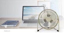 Metalen Miniventilator | 15 cm Diameter | USB-Voeding | Grijs Metalen Miniventilator | 15 cm Diameter | USB-Voeding | Grijs