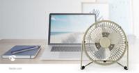 Metalen Miniventilator | 15 cm Diameter | USB-Voeding | Grijs - thumbnail