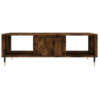 Salontafel 104x60x35 cm bewerkt hout gerookt eikenkleurig