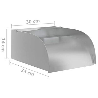 Waterval met LED's 30x34x14 cm roestvrij staal 304 Waterval met LED's 30x34x14 cm roestvrij staal 304
