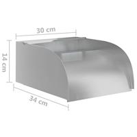 Waterval met LED's 30x34x14 cm roestvrij staal 304 - thumbnail