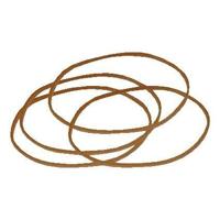 Elastiek Standard Rubber Bands 22 100x1.5mm 50gr 130 stuks bruin - thumbnail
