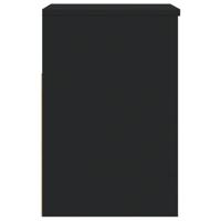 VidaXL Schoenenbank 60x30x45 cm bewerkt hout zwart - thumbnail