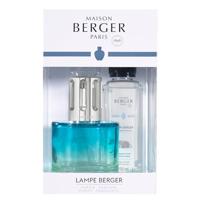 Maison Berger Giftset - Geurbrander Berger Pure / Caresse de Coton - Blauw - thumbnail