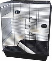 Interzoo rattenkooi Remy wood zwart/zwart Interzoo Gebr. de Boon - Gebr de boon - thumbnail