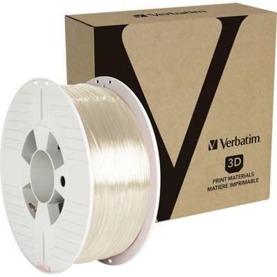 Verbatim 55051 55051 Filament PETG Slagvast, Flexibel 1.75 mm 1 kg Transparant 1 stuk(s)