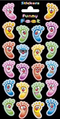 Funny Products stickervel Funny Feet