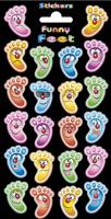 Funny Products stickervel Funny Feet - thumbnail